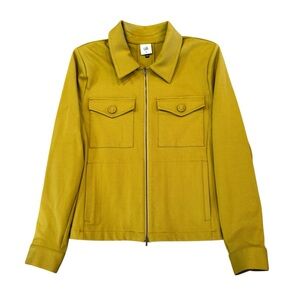 NEW CAbi Touring Jacket #4117 Chartreuse Zip Up Utility Shacket